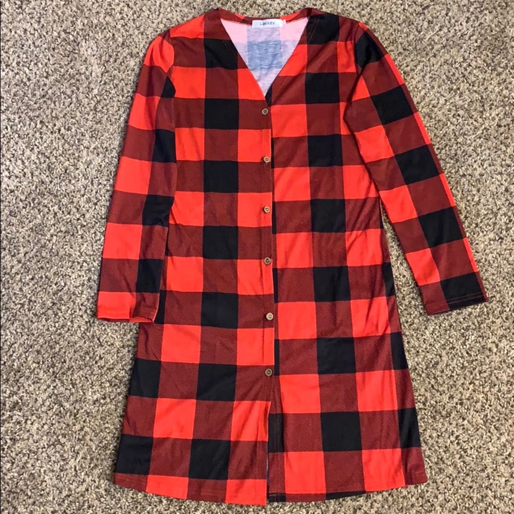 Open Front Long Cardigan